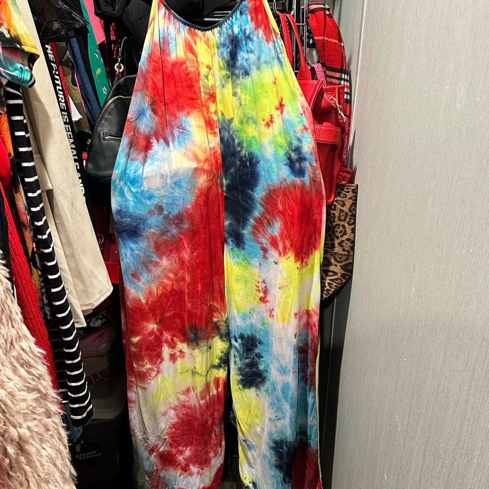 Colorful Tie-Dye Jumpsuit